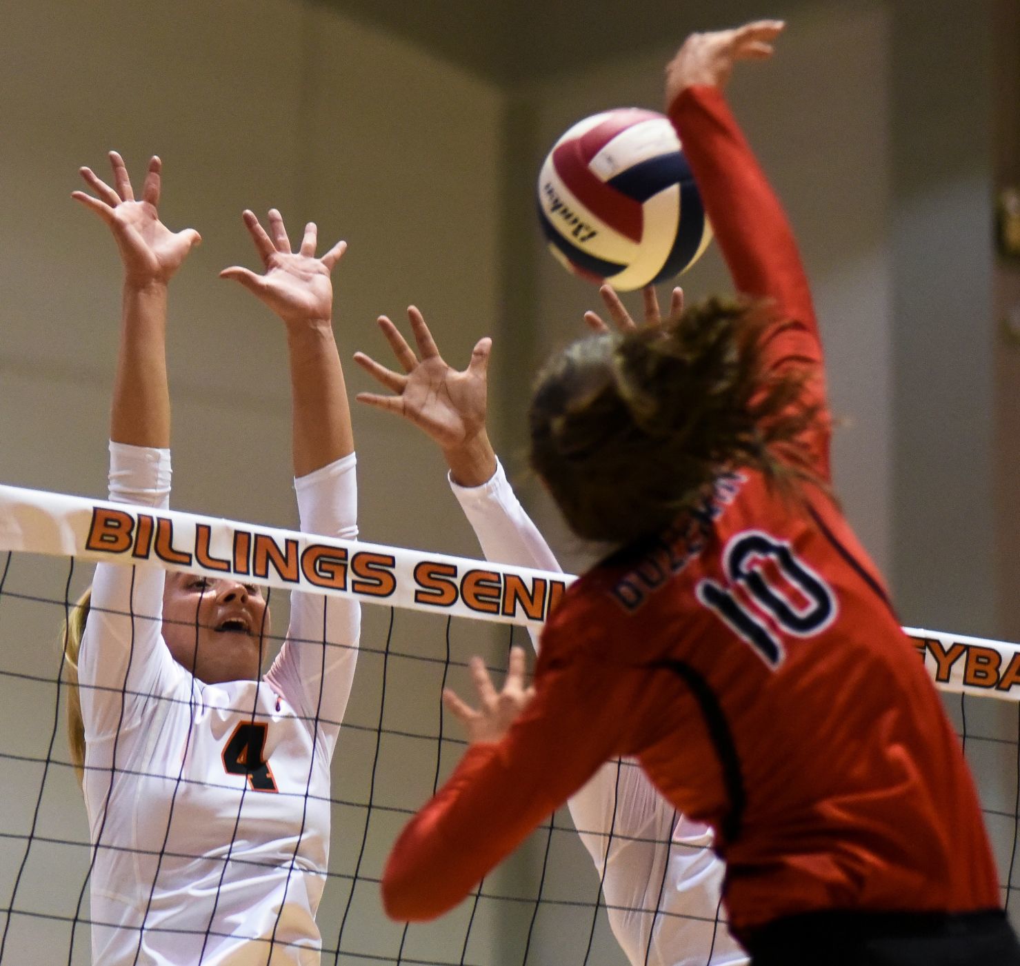 Bozeman at Billings Senior volleyball